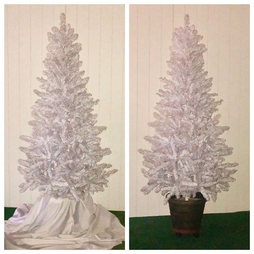 5' White Christmas Tree UNLIT - Artificial Trees & Floor Plants - artificial white Christmas tree rental